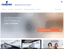 Tablet Screenshot of craemer.com